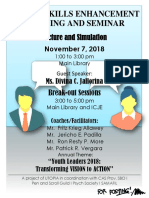 Debate Skills Enhancement Training and Seminar