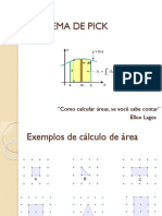 Teorema de Pick: Fórmula para cálculo de área de polígonos