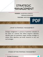 Strategic Management: Members: Angie Paola Orozco