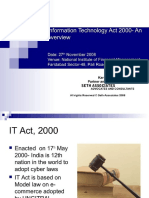 Information Technology Act 2000 an Overview Sethassociatesppt Converted