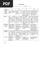 English Rubric