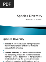 Species Diversity