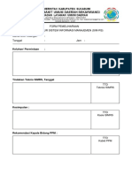 Pemeliharaan Infrastruktur SIM-RS Form