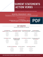 Action verbs to highlight accomplishments