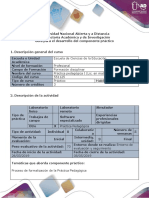 Guía para El Desarrollo Del Componente Práctico - Paso 5 - Presentar Formatos de Práctica Pedagógica I