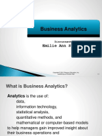 Business Analytics: Emilie Ann Sumallo