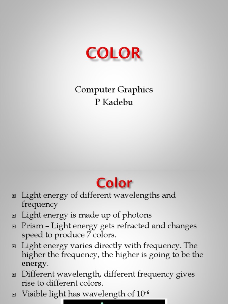 Color Transformations in Image Processing | PDF | Color | Light