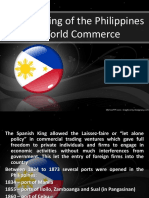 The Opening of The Philippines To World Commerce