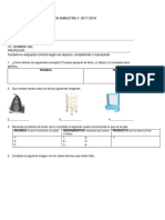 Examen Bimestre I Tecnologia 1°