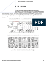 2000W Amplifier Circuit