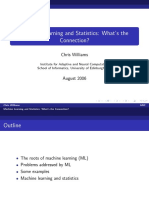 Machine Learning and Statistics: What's The Connection?: Chris Williams