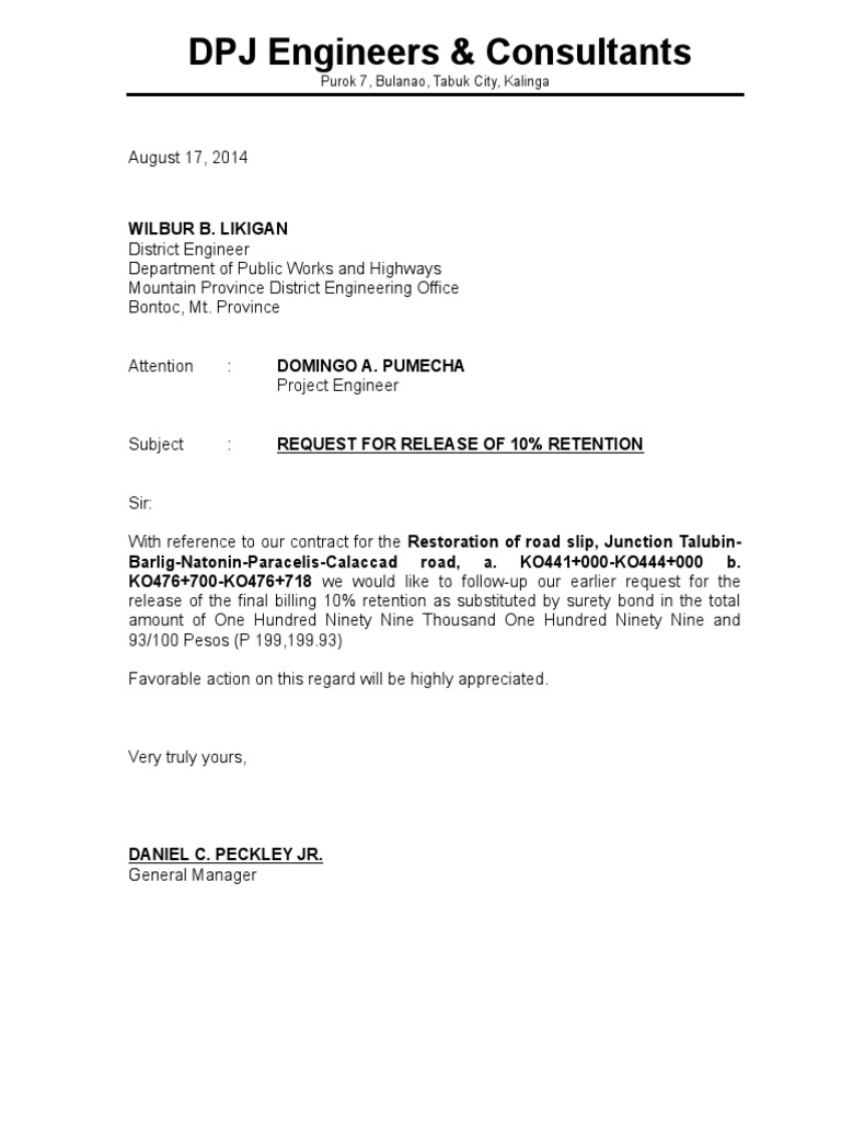 Request For Release | PDF