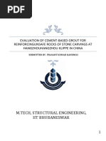 Evaluation of Cement-Based Grout For Reinforcingunsafe Rocks of Stone Carvings at HangzhouHangzhou Klippe in China