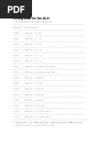 Verilog Code For The ALU