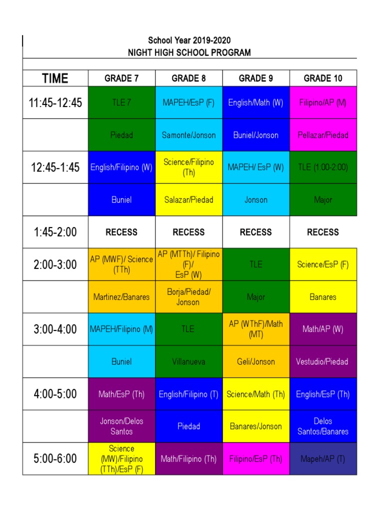 Night High Sked | PDF