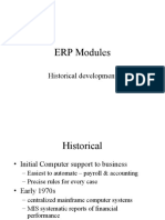 ERP Modules: Historical Development