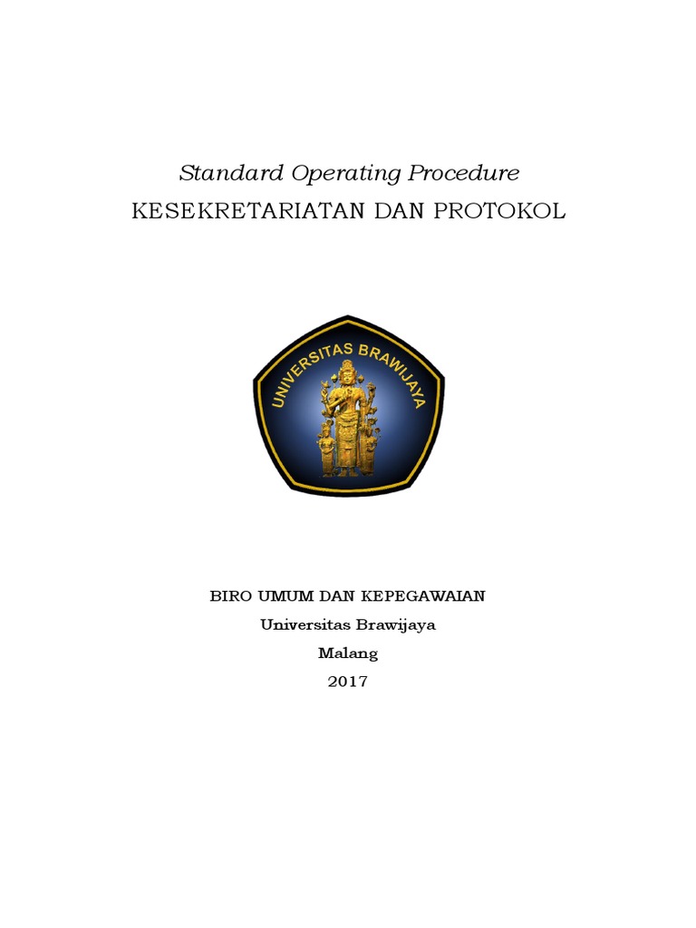 Prosedur Kesekretariatan dan Protokol UB | PDF