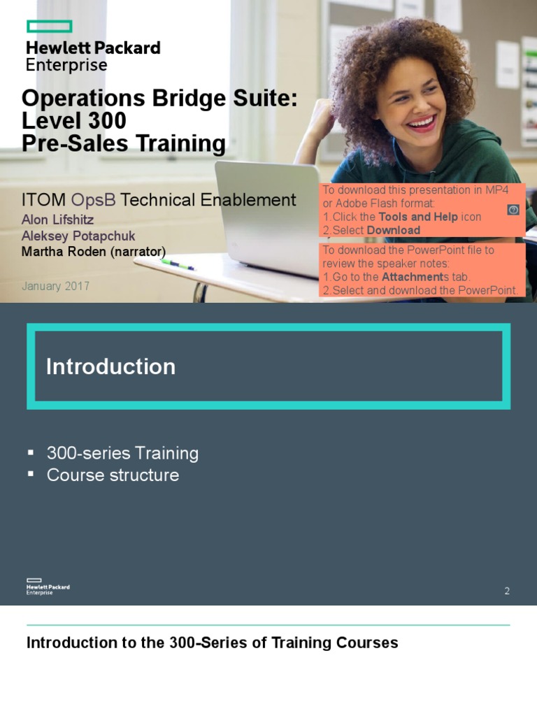 Operations Bridge Suite Level 300 Training | PDF | Cloud Computing ...