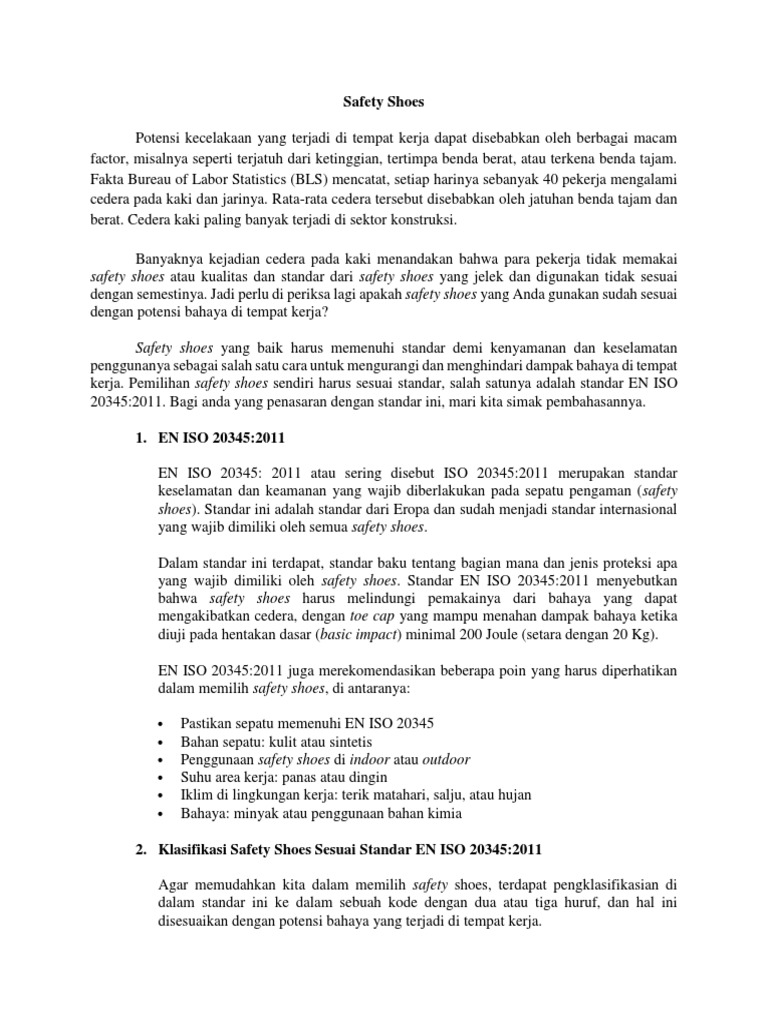 Safety Shoes | PDF