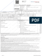 Reliance Motor Private Car Certificate cum Policy Schedule