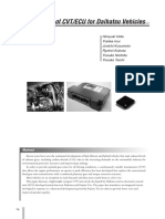 Development of CVT/ECU For Daihatsu Vehicles