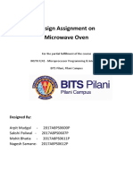 Design Assignment On Microwave Oven: Designed by