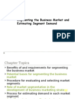 Segmenting The Business Market and Estimating Segment Demand