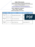 Jadwal Pembekalan 1718