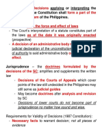 Applying or Interpreting The Laws or The Constitution Shall of The Philippines