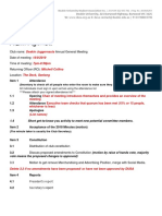 2019 AGM Minutes Template