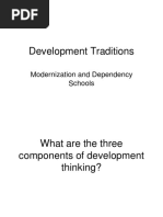 Development Traditions: Modernization and Dependency Schools