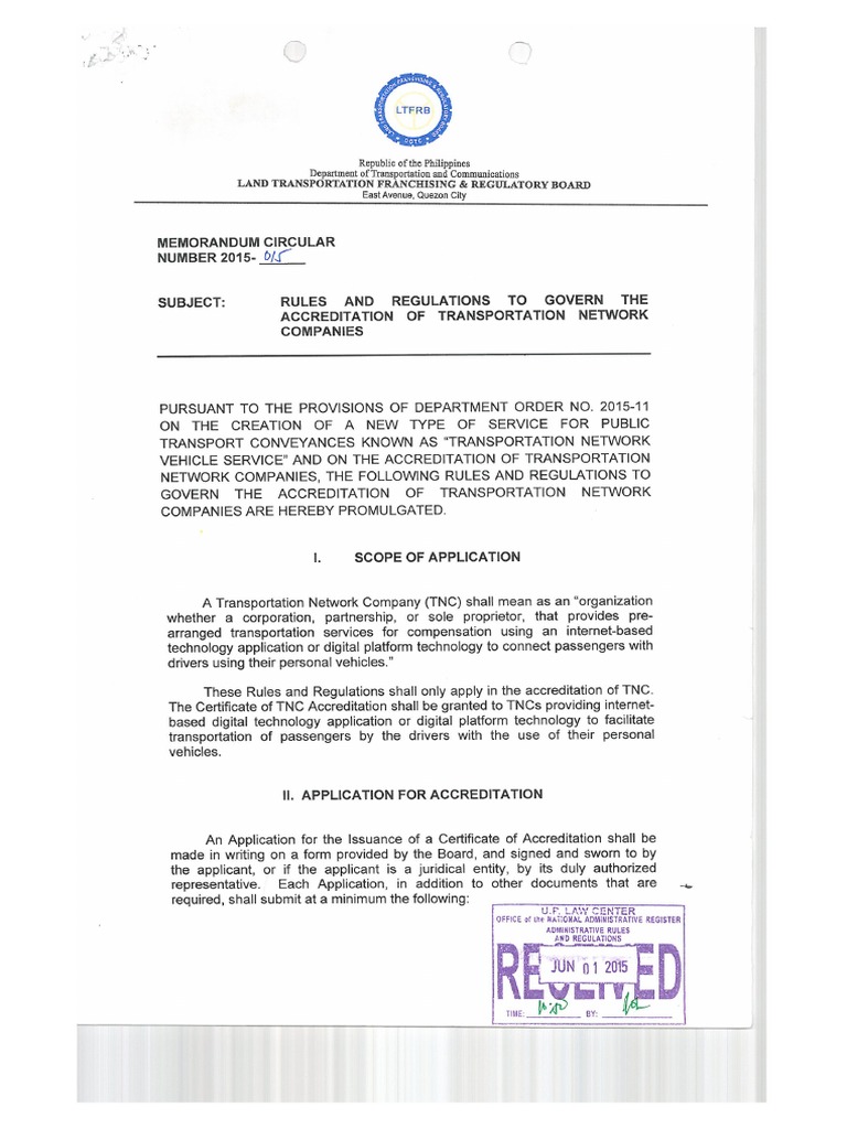 LTFRB 15 | PDF