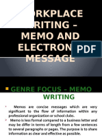 Canoy Group - Workplace Writing - Memo and Electronic Message