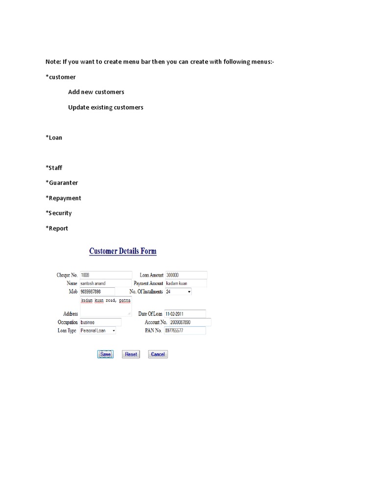 Customer Add New Customers Update Existing Customers | PDF