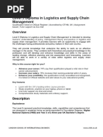 Level 5 Diploma in Logistics and Supply Chain Management