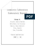 Chemistry Laboratory (Laboratory Report) : Group 4