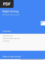 Night Diving: Aidan Fewster - BSAC London No.1