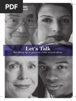 Let's Talk Speaking Up To Prevent Child Sexual Abuse