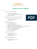 Embedded Systems Course Syllabus: B2l Solution