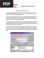 Registering Activex Controls.: Peter Prins