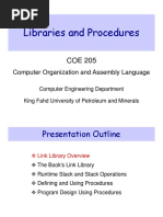 Libraries and Procedures: Computer Organization and Assembly Language