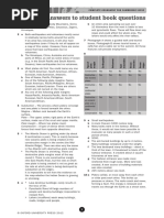 Answers To Student Book Questions