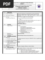 Daily Lesson Plan in Computer System Servicing Grade 9 Computer Systems Servicing Ghreven T. Angab