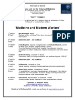 Medicine and Modern Warfare': Wellcome Unit For The History of Medicine