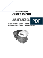 Gasoline Engine 160F-190F G120F-G420F - Manual