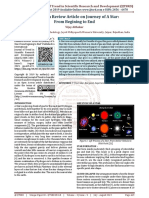 A Research Review Article On Journey of A Star From Begining To End