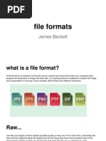 File Formats: James Beckett