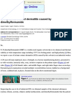 Indian Dermatology Online Journal: Occupational Contact Dermatitis Caused by Dimethylformamide