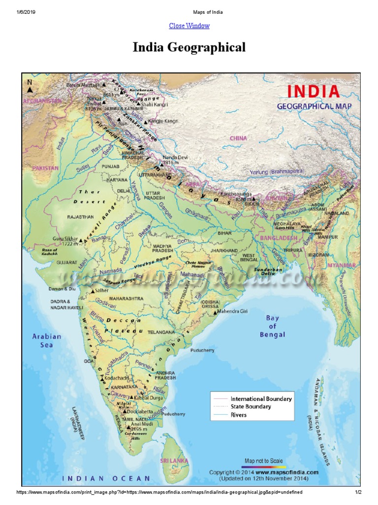 Geographical Maps of India | PDF | Business