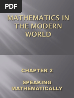 Mathematics in The Modern World